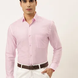 JAINISH Men Pink Solid Classic Regular Fit Formal Shirt-image-41
