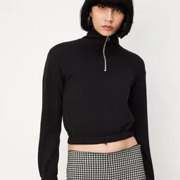 max High Neck Crop Pullover image 1
