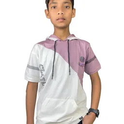 BAESD Boys Colourblocked Hooded  T-shirt-image-27