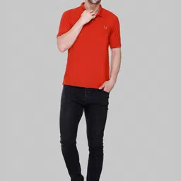 FLOSBERRY Stylish Men Embroidered Polo Collar T-shirt-picture-35