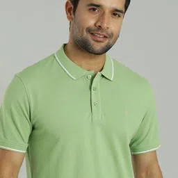 Indian Terrain Men Solid Polo Collar  T-shirt-image-25