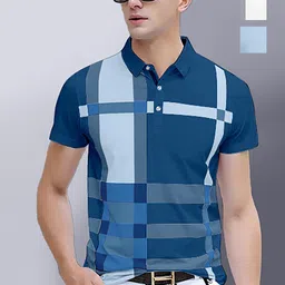 AUSK Men 2 Printed Polo Collar Pockets T-shirt-picture-23