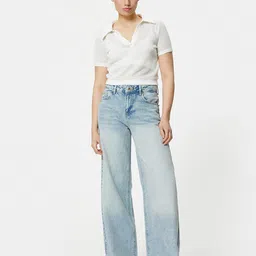 Koton Self Design Polo Collar Casual T-shirt-picture-13