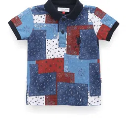 U.S. Polo Assn. Kids Boys Printed Polo Collar T-shirt-picture-42