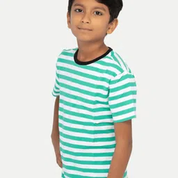 BAESD Boys Striped Pure Cotton T-shirt-image-46