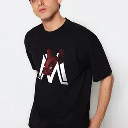 MISCHIEF MONKEY Men Printed Pure Cotton Pockets T-shirt-picture-13