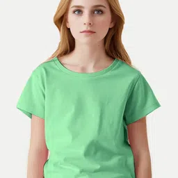 BAESD Girls Drop-Shoulder Sleeves Cotton T-shirt-picture-30