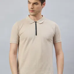 REPRISE Men Solid Polo Collar T-shirt-image-8