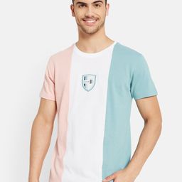 Octave Colourblocked Cotton T-shirt-picture-11