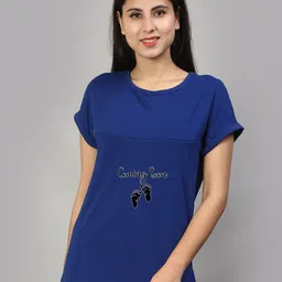 SillyBoom Typography Printed Extended Sleeves Maternity T-shirt-picture-25