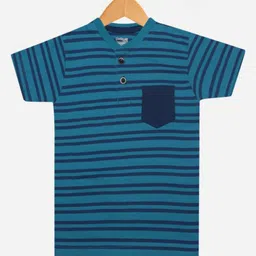 Dollar Champion Kidswear Boys Striped V-Neck Cotton T-Shirt-picture-44