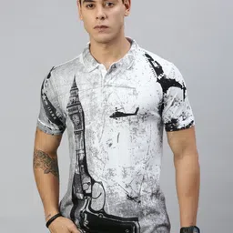 Huetrap Men monochrome Printed Pure Cotton T-shirt-picture-53