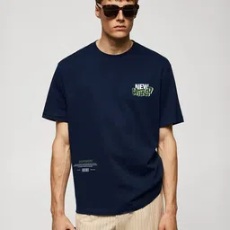 MISCHIEF MONKEY Typography Printed Cotton  Oversized T-shirt-picture-17