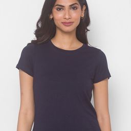 Globus Women Navy Blue Extended Sleeves T-shirt-picture-10