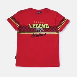 Gini and Jony Boys Typography Printed Round Neck Cotton T-shirt-picture-25