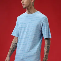 WROGN Printed Round Neck Short Sleeves Regular Fit T-shirt image 1