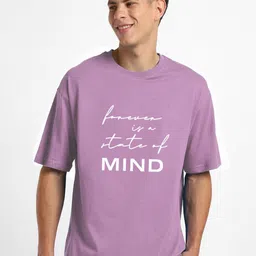 NOBERO Men Typography Printed Pure Cotton Round Neck Oversized T-shirt-image-48