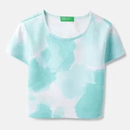 United Colors of Benetton Girls Dyed Round Neck T-shirt-picture-20