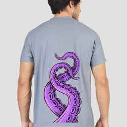 Greylongg Men Graphic Printed Round Neck Cotton T-shirt-picture-32