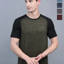 Force NXT Men Pack Of 5 Colourblocked Round Neck Anti Viral Anti Odour Cool Sports Tshirts-picture-27