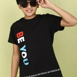 V-Mart Boys Typography Printed Cotton T-shirt-picture-35