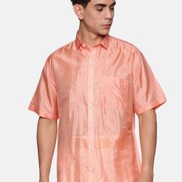 Sethukrishna Men Peach-Coloured Standard Casual Shirt-picture-12