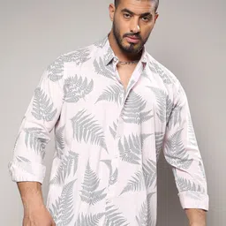 Instafab Plus Floral Printed Spread Collar Casual Shirt image 1