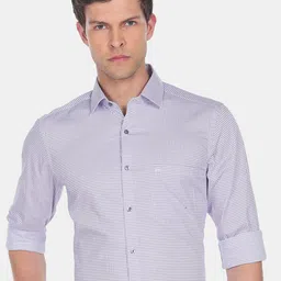 Arrow Gingham Checked Formal Cotton Shirt image 1