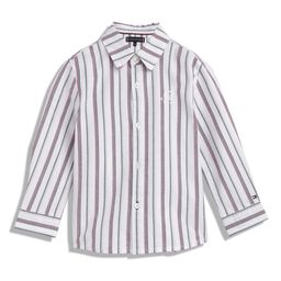 Tommy Hilfiger Boys Striped Spread Collar Casual Shirt-picture-29