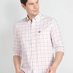 Arrow Sport Tartan Checks Slim Fit Pure Cotton Casual Shirt-picture-25