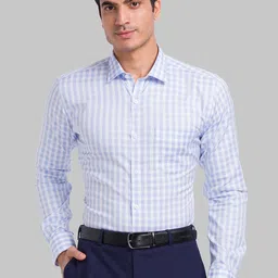 Park Avenue Slim Fit Checked Pure Cotton Formal Shirt-picture-23