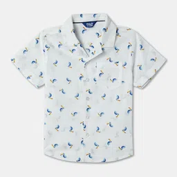 R&B Boys Opaque Printed Casual Shirt image 1