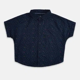 Pantaloons Baby Boys Blue Printed Casual Shirt-image-20
