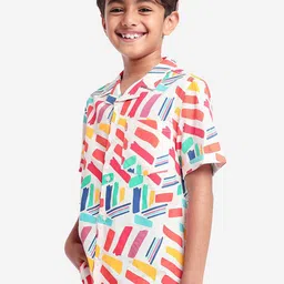 BONKIDS Boys Standard Opaque Printed Cotton Casual Shirt-picture-20