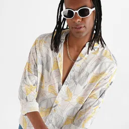 Campus Sutra Classic Abstract Printed Spread Collar Casual Shirt-picture-27