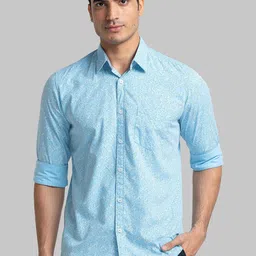 Parx Floral Printed Cotton Slim Fit Casual Shirt-picture-29