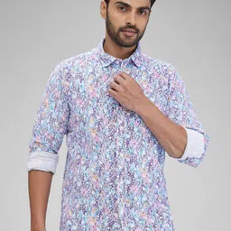 ColorPlus Men Slim Fit Floral Opaque Printed Casual Shirt-image-12
