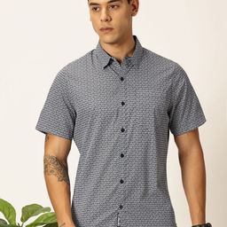 Provogue Men Original Slim Fit Floral Opaque Printed Casual Shirt-picture-7