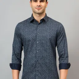 Cantabil Comfort Floral Cotton Printed Casual Shirt-image-92
