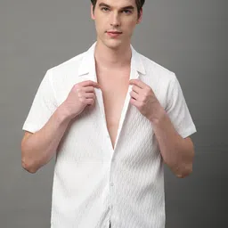 Voroxy Men Comfort Opaque Solid Casual Shirt-picture-39