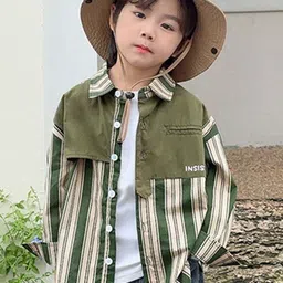 LULU & SKY Boys Multi Stripes Opaque Striped Casual Shirt-picture-25