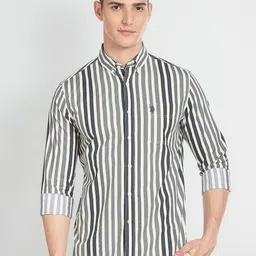 U.S. Polo Assn. Denim Co. Vertical Stripe Slim Shirt-picture-23