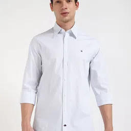 Tommy Hilfiger Men Slim Fit Spread Collar Pinstripes Striped Cotton Casual Shirt-picture-33