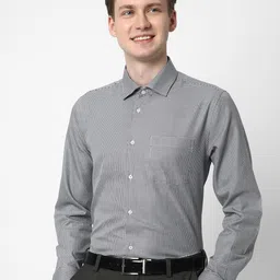 Cotstyle Premium Slim Fit Micro Ditsy Printed Cotton Formal Shirt-picture-35