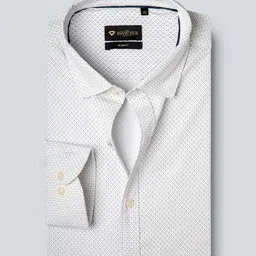 INVICTUS Men Easy Care White & Black Printed Formal Shirt-picture-22