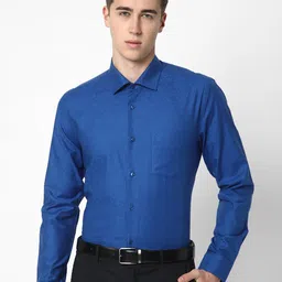 Cotstyle Premium Slim Fit Textured Cotton Formal Shirt-picture-27