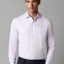 Louis Philippe Checked Pure Cotton Formal Shirt-picture-45