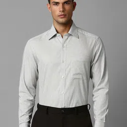 Louis Philippe Opaque Checked Cotton Formal Shirt-picture-41