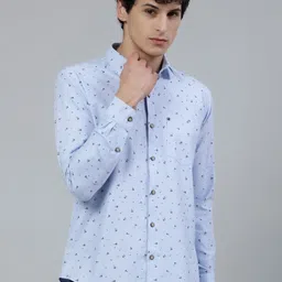 JADEBERRY Standard Micro Ditsy Printed Cotton Casual Shirt-image-28