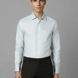 Louis Philippe Classic Fit Micro Ditsy Printed Pure Cotton Formal Shirt-picture-40